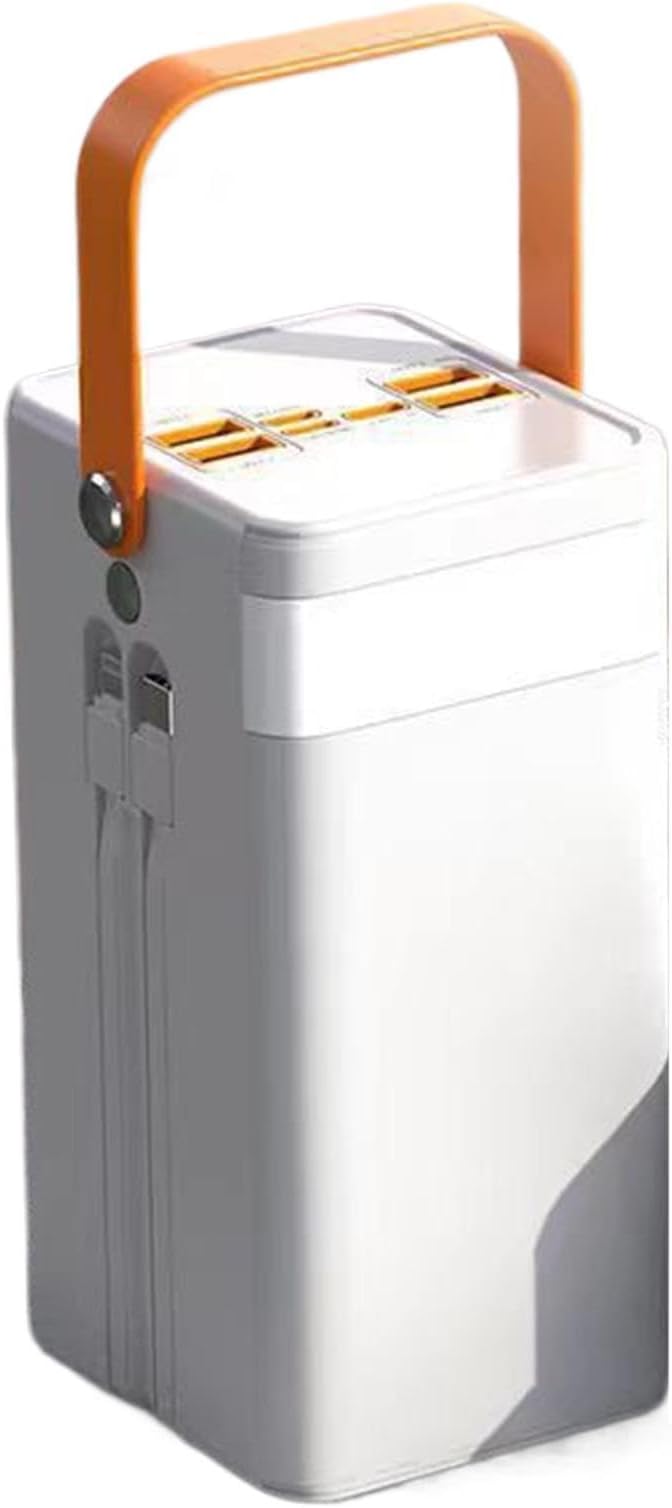 High-Capacity Solar Battery Banks, 120W External Power Packs, 50000mAh Survival Gear, Built-in Cable Chargers, Multi-Output Portable Stations