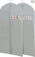 Garment Bags for Travel, 50'' Garment Bags for Hanging Clothes, Suit bag (Set of 2, 23.3'' X 50'')