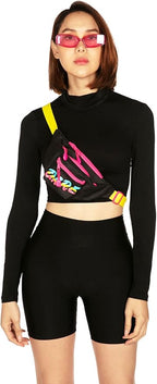 Tipsy Elves Black DARE Fanny Pack (Size One Size, Black)