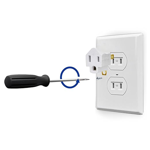ZEAYEA 20 Pack 3 Prong to 2 Prong Adapter, Polarized Grounding Converter, Grounding Outlet Adapter for Wall Outlet Plugs Household Appliances