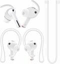 A-Focus Galaxy Buds 3 Pro Anti-Slip Kit Replacement Ear Hooks Sport Ear Tips Non-Slip Silicone Eartips and Covers Gel Wings Ergonomic Design Strap Compatible with Samsung Galaxy Buds 3 Pro White