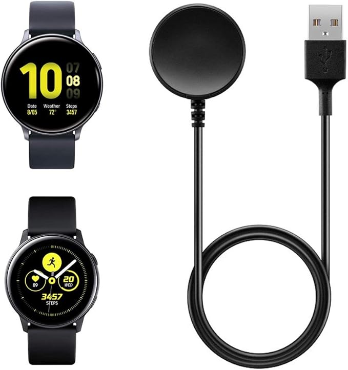 Charger for Galaxy Watch Active 2, Replacement Charging Cable Cord Dock for Samsung Galaxy Watch Active 1/2 (3.3ft/1m)