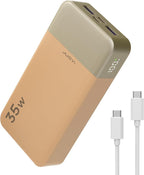 JUOVI Power Bank Portable Charger 20000mAh 35W Fast Charging，PD 3.0 QC 4.0 Phone Charger with LED Display, Travel Battery Pack 2 USB C 2 USB A Ports for iPhone 16/15/14 Series, Galaxy, iPad