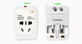 T POWER - Universal World Wide Travel Plug Adapter - White Electronics Worldwide AC Outlet Plugs Adapters for Europe, UK, US, AU, Asia-Blue