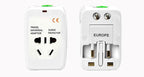 T POWER - Universal World Wide Travel Plug Adapter - White Electronics Worldwide AC Outlet Plugs Adapters for Europe, UK, US, AU, Asia-Blue