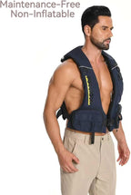 Adjustable Lightweight Breathable Water Safety Life Jacket | Classic Unisex Design | Multi-Functional Dual Storage Pockets | Suitable for Various Water Activities