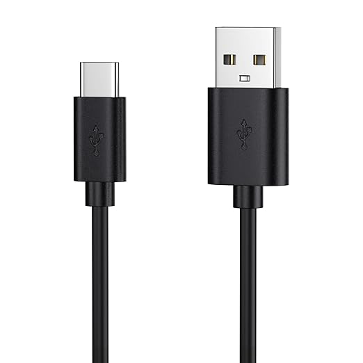 Smays USB to USB C Cable 3ft 5-Pack, Type C Phone Charger Cord Bulk, Black