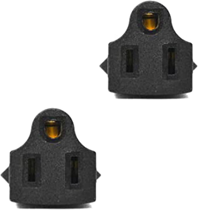 Ceptics India, Nepal BS-546 Travel Power Plug Adapter Accepts NEMA 5-15R - ETL Certified - Industrial Grade (IG-10-2PK)