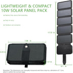Solar Panel Charger, efficient, Waterproof, Foldable, Super Convenient to Carry and Worry Free Boarding, Suitable for Mobile Phones, Power Banks, Camping, Hiking, Backpacking, and Battery Storage