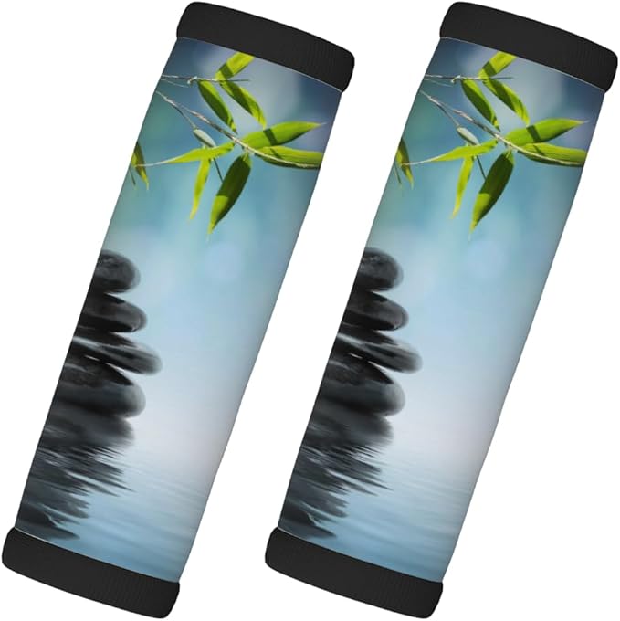 Animal Bird Lake 2 Pack Luggage Handle Wrap Set of Neoprene Luggage Tags for Suitcases Bag Strap Wrap Cover Travel Airplane Accessories Covers Markers Sleeve Grips Identifiers Cruise