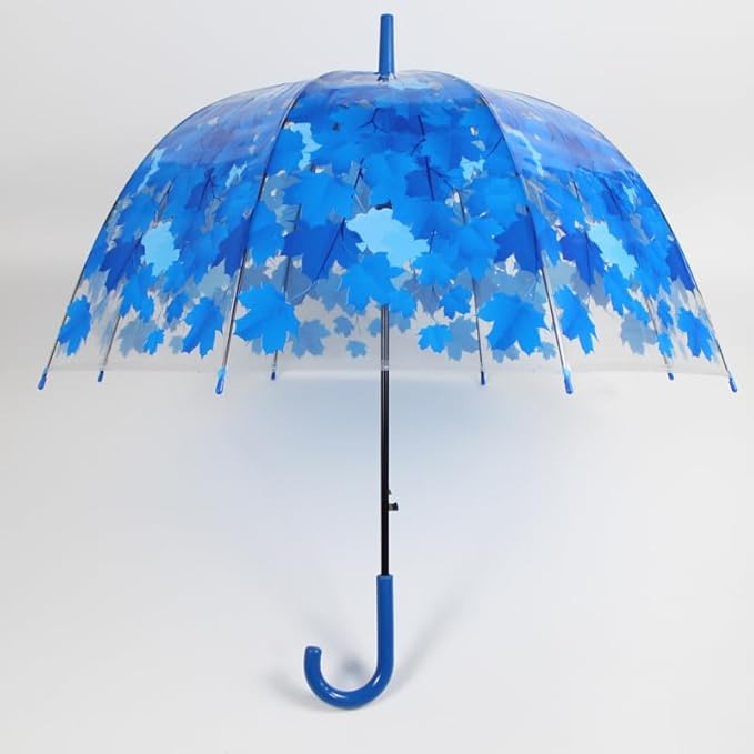 Clear Bubble Umbrella - Automatic Opening Clear Dome Umbrella with the Stylish J-Shaped Handle for Men and Women, Wedding, Outings and Large Group Gatherings, Graduations, Proms, or Daily City Walks