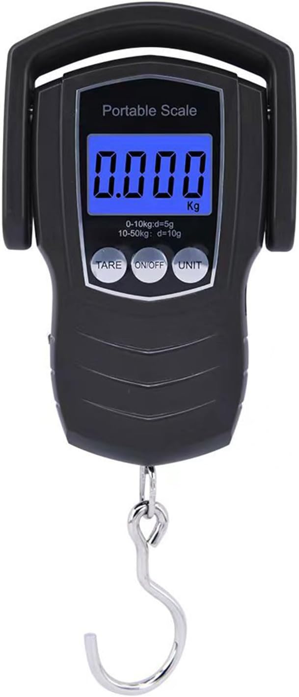 Portable Digital Luggage Scale with Handle Hangings Scale Weighs up to 50kg/110lb Perfect for Travel Parcels Shopping