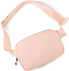 Belt Bag Fanny Pack Crossbody Bags for Women Fashion Waist Packs with Adjustable Strap Gifts for Women Men Teen Girls (Coral Pink)