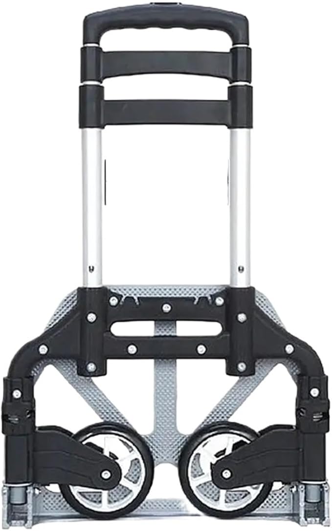 Heavy Duty Folding Hand Truck Collapsible Utility Cart with Wheels for Luggage Cargo & Household Shopping Portable Trolley for Easy Transport