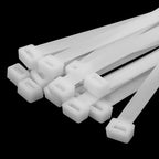 Armpow 12 inch White Zip Ties Heavy Duty 80 PCS, 250 LBS Ultra Exclusive Strong Plastic Wire Ties, Large Cable Ties Extra Long Tie Wraps, Indoor and Outdoor UV Resistant