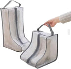 Hewnda Portable 2 Pack Boots Storage, Short Boots Storage/Protector Bag,Grey Portable waterproof storage bags are used for travel storage, under the bed, wardrobe, shoe cabinet and other home storage