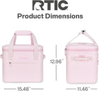 RTIC Ultra-Tough Soft Cooler 30 Can, Insulated Bag Portable Ice Chest Box for Lunch, Beach, Drink, Beverage, Travel, Camping, Picnic, Car, Trips, Floating Cooler Leak-Proof with Zipper