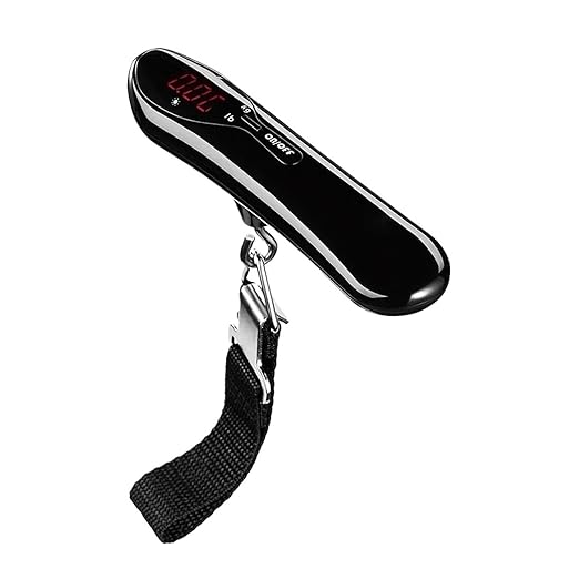 Luggage Weight Scale, 2pcs Portable Electronic Luggage Scale, 50kg/110lb, Hanging Weight Balance, Travel Suitcase Case,for Travel(Black)