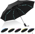 YINBAOGE Compact Travel Umbrella, Automatic Folding Windproof 8 Ribs, Lightweight Small Portable Parasol for Rain & Sun with UV Protection, Fits Car, Backpack, Purse, Men & Women