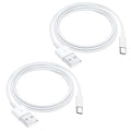 AHDFWI 2 Pack iPhone 15 Carplay USB Cable for iPhone 16E 16 15, 16 15 Pro Max, 15 Plus Car Charger, iPad Pro 12.9/11, iPad 10 Generation, iPad Air 5 4 Generation, Mini 6 Generation Fast Charging Cord