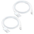 2 Pack 10FT Carplay Car Cable USB A to USB C Cable for iPhone 16E 15 16/16 Pro 16 Max/16 Plus, iPad 10th Gen, iPad Pro 12.9/11, iPad Air 5/4th, Mini 6th Gen, AirPods Pro (2nd) Charger Cord Replacement