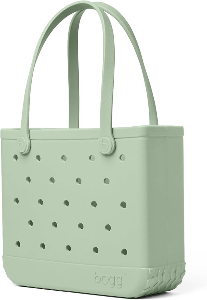 BOGG BAG Medium Tote – 15” x 12.5” x 5” – Durable, Washable, Tip-proof – Beach, Pool, Boat, Work, Sports (Sage You Love Me)