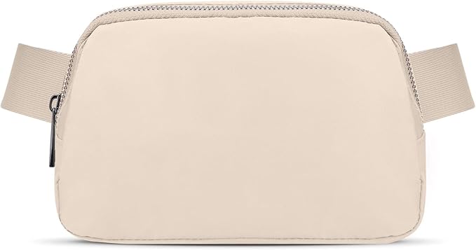 JSJ Mini Fanny Pack for Women & Men,Valentines Day Gifts for Girls Teens Kids Daughter Sister Her,Trendy Stuff Crossbody Bags Cute Everywhere Belt Bags.(Creamy)