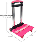 Backpack Hand Truck YUB Wheeled Cart Trolley Hand Aluminium Alloy Folding Trolley Cart for Schoolbag