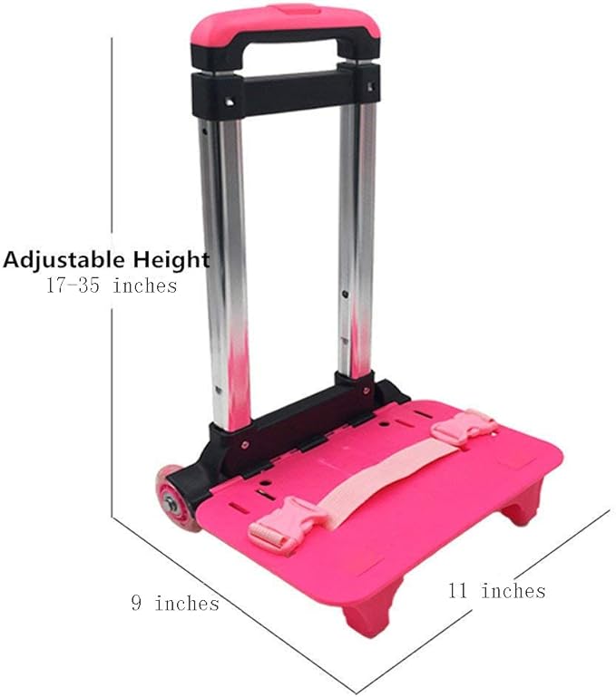 Backpack Hand Truck YUB Wheeled Cart Trolley Hand Aluminium Alloy Folding Trolley Cart for Schoolbag