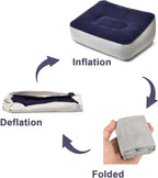 1pcs Inflatable Air Foot Rest Pillow Footrest Cushion Travel Accessory