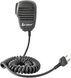 Cobra Premium Dynamic Replacement CB Microphone with Push-to-Talk (Black) – 2 Pin Lapel Speaker Mic Compatible with HH50WXST and HHRT50 CB Radio Models (PMR-SM)