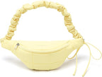 WESTBRONCO Puffer Fanny Packs for Women Small Crossbody Sling Bag, Nylon Quilted Belt Bag for Travel Hiking Running Waist Bag with Adjustable Strap