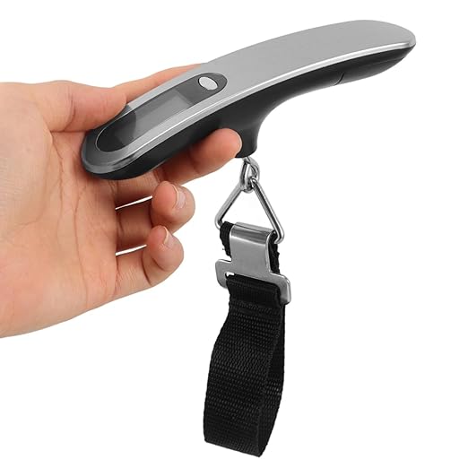Amosfun Mini Travel Scale Digital Luggage Hand Scale Portable Electronic Weighing for Suitcases