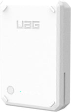 URBAN ARMOR GEAR UAG Workflow Rechargeable Battery Pack 5000mAh Healthcare White/Gray, External Hot-swappable Charger Compatible with iPhone 14/13/12/12 Pro/SE/8 Workflow Cases