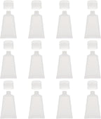 12pcs 30ml Refillable Squeeze Tube Bottles Matte Flip Cap Travel Dispenser Containers for Cosmetics and Lotion Toiletries