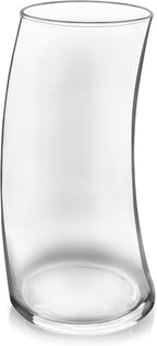 Libbey Swerve Drinking Glasses Set of 16, Chip-Resistant Tumbler and Rocks Glass Cups Set, Fun, Edgy Everyday Drinking Glasses for Special Events