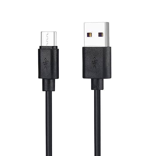 Smays USB to USB C Cable 6ft 5-Pack, Type C Phone Charger Cord Bulk, Black
