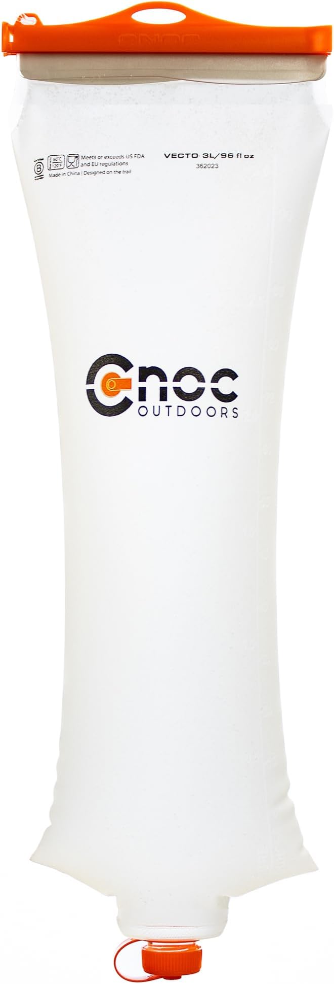 Vecto Water Collection and Filtration Bag (2L, 3L) - 28mm Neck Compatible with Popular Filters - Wide Opening for Easy Water Collection - Lightweight, Compact, Durable Tethered Cap and Slider