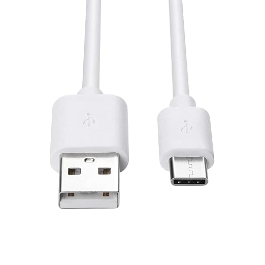 Smays USB to USB C Cable 3ft 5-Pack, Type C Phone Charger Cord Bulk, White