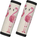 Abstract Pink Flamingo 2 Pack Luggage Handle Wrap Set of Neoprene Luggage Tags for Suitcases Bag Strap Wrap Cover Travel Airplane Accessories Covers Markers Sleeve Grips Identifiers Cruise