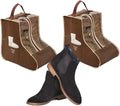 Portable 2 Pack Boots Storage, Short Boots Storage/Protector Bag,Brown Portable waterproof storage bags are used for travel storage, under the bed, wardrobe, shoe cabinet and other home storage