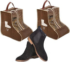 Portable 2 Pack Boots Storage, Short Boots Storage/Protector Bag,Brown Portable waterproof storage bags are used for travel storage, under the bed, wardrobe, shoe cabinet and other home storage