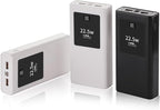 PowerBanks Casing Kits 20000mAh Mobile Chargers Builts in Cable PD22.5W Quick Charging LCD Display Shell Portable Chargers with Removable Battery