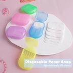 15 Pack Soap Sheets for Traveling, 300 Sheet Portable Soap Paper Disposable Hand Cleaner, Mini Scented Bath Slice Foaming Travel for Camping Outdoor Hiking Kids
