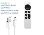 USB C Charger TV Remote Cable Fit for Apple TV 4K Siri Remote (3rd Gen), Apple TV4th Gen, iPhone 17/16/15 Air/Pro/Pro Max/Plus Charger Cable Cord Replacement (6FT)