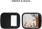 2 Pack Luggage Handle Wrap with Travel Tags - Non-Slip Protective Cover Soft Handle Grips Covers for Suitcase(Cute Forest Animals)