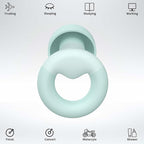 JUSTRVN Ear Plugs for Sleeping, 2 Pairs of Reusable Earplugs for Noise Reduction 25dB-30dB with 8 Ear Tips, Soft Hearing Protection Ear Plugs for Concert,Noise Sensitivity, Study & Work