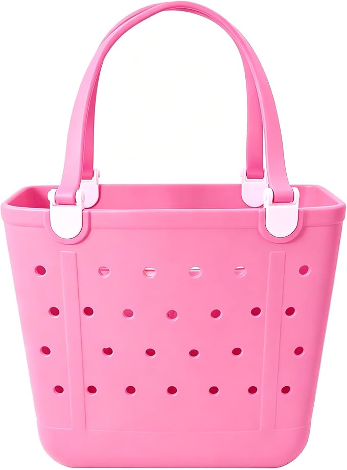 Lightweight Extra large Rubber Beach Bag Small mini Tote Bag for Gym Waterproof medium Open Handbag for Pool Sports