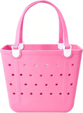 Lightweight Extra large Rubber Beach Bag Small mini Tote Bag for Gym Waterproof medium Open Handbag for Pool Sports