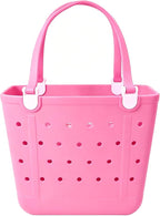 Lightweight Extra large Rubber Beach Bag Small mini Tote Bag for Gym Waterproof medium Open Handbag for Pool Sports